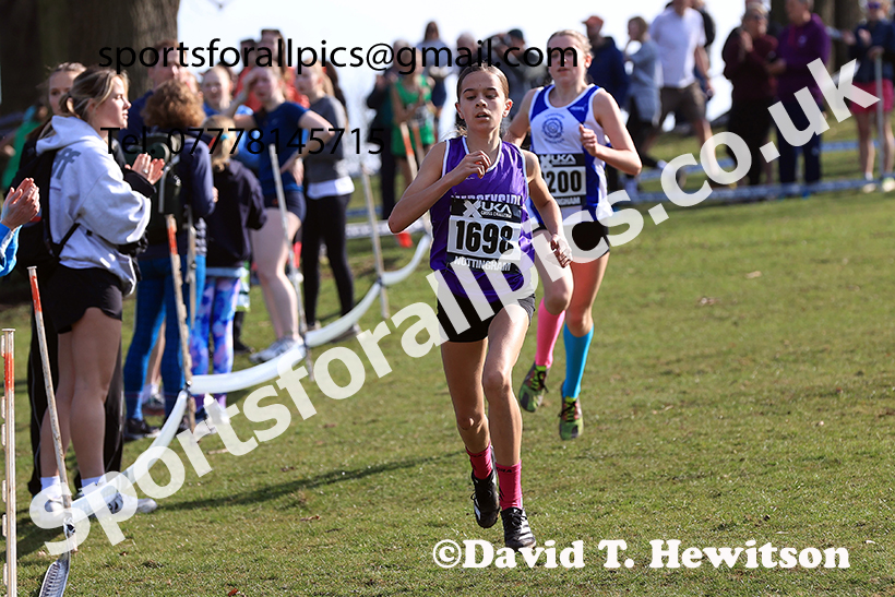 Girls under-13s 2025 UK CAU Inter Counties Cross Country Champs., Wollaton Park, Nottingham. Photo: David T. Hewitson/Sports for All Pics